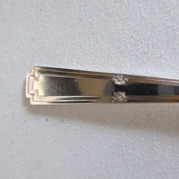 VINTAGE 1925 ART DECO YOUREX LADY FRANCES SILVER ICED TEA PARFAIT SPOON SET OF 6 - Picture 8 of 10